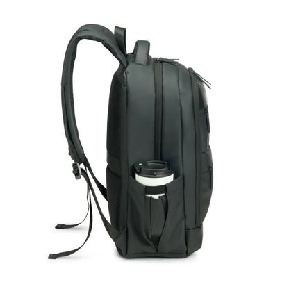 MOCHILA EM PU/POLYESTER - PREMIUM - 24L - PRETA