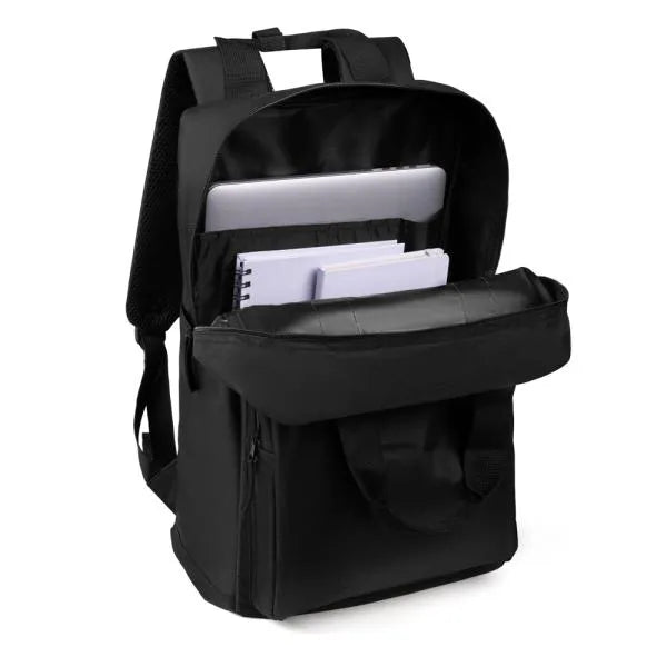 MOCHILA EM RPET - PRETA - 21L