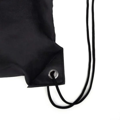MOCHILA SACOLA EM NYLON 190D - PRETA - 42X32CM