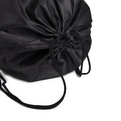 MOCHILA SACOLA EM NYLON 190D - PRETA - 42X32CM