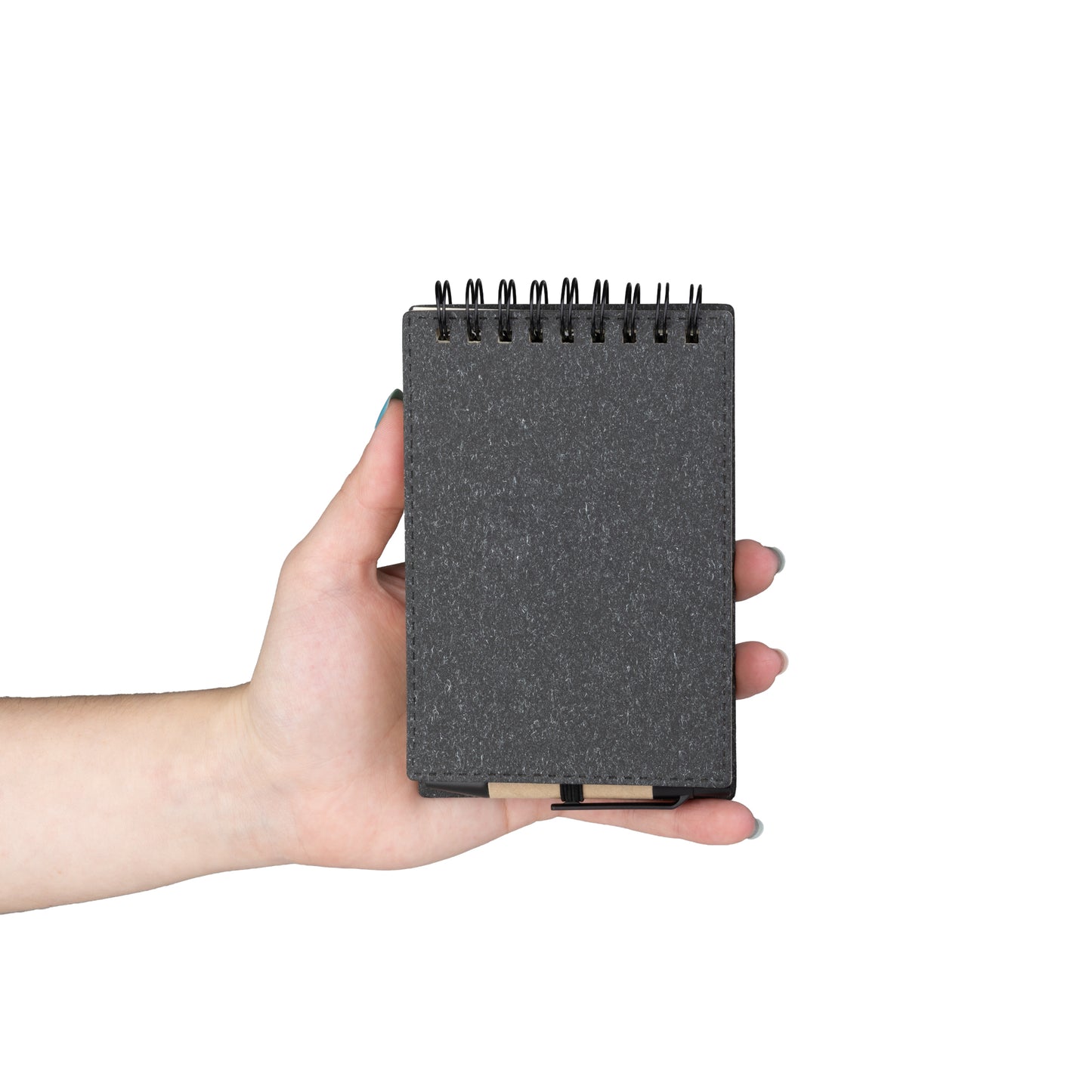 Mini Caderno A6 de anotações com caneta