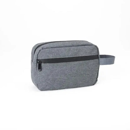 NECESSAIRE EM POLIESTER 300D - MELANGE CINZA