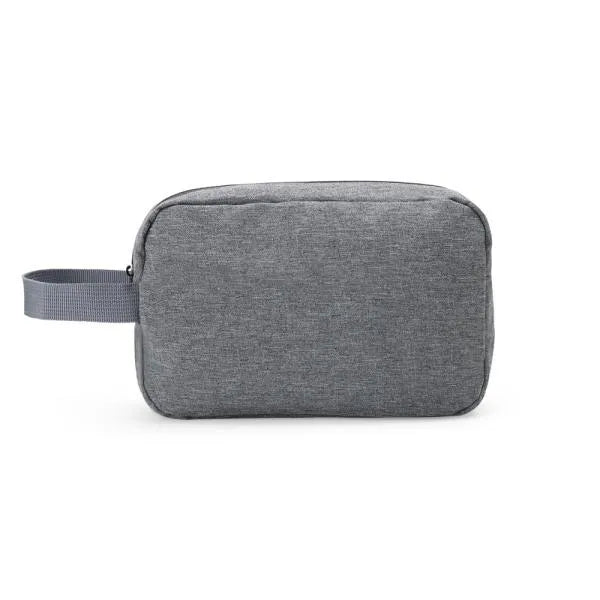 NECESSAIRE EM POLIESTER 300D - MELANGE CINZA
