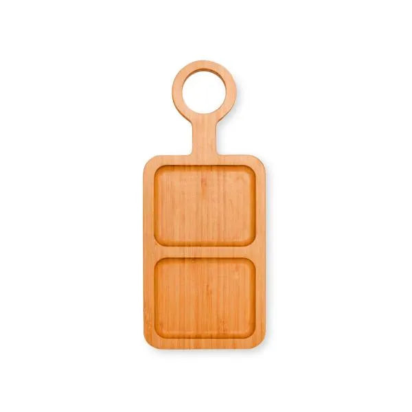 PETIQUEIRA EM BAMBU COM ALÇA - 33X14X2CM