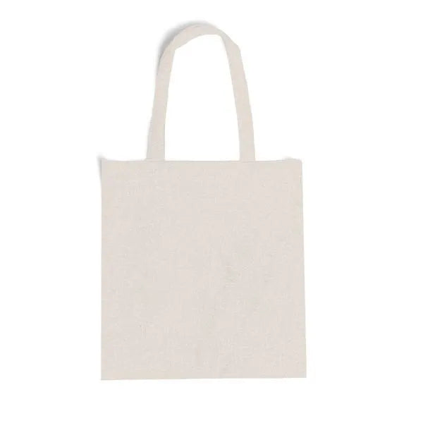 SACOLA / ECOBAG EM ALGODÃO RECICLADO - NATURAL - 38X42CM