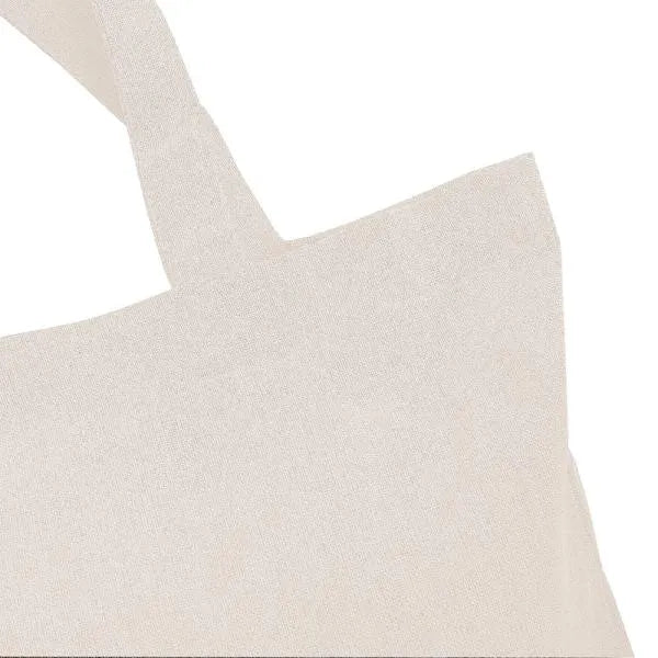 SACOLA / ECOBAG EM ALGODÃO RECICLADO - NATURAL - 38X42CM