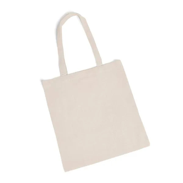 SACOLA / ECOBAG EM ALGODÃO RECICLADO - NATURAL - 38X42CM