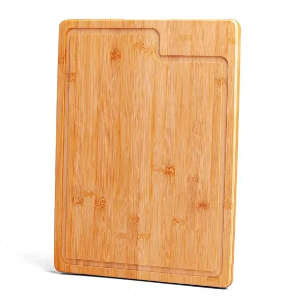 TÁBUA PARA CHURRASCO EM BAMBU PREMIUM - 40X30X2CM