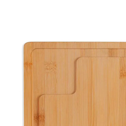 TÁBUA PARA CHURRASCO EM BAMBU PREMIUM - 49X35X3CM